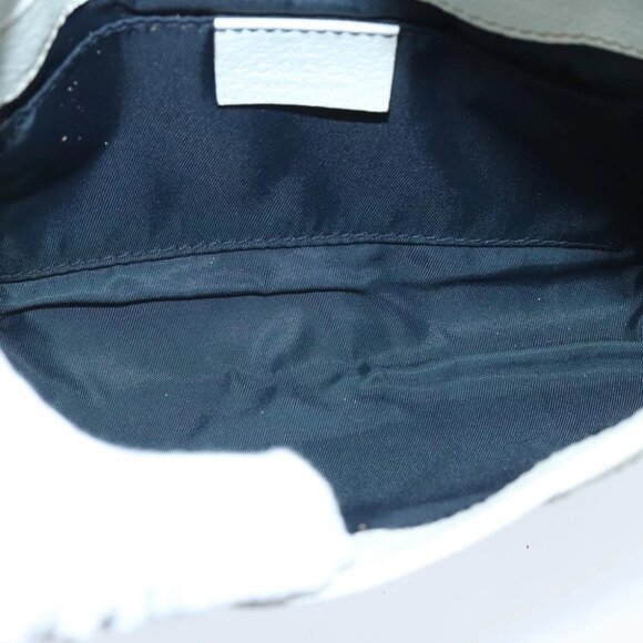 GUCCI GG Supreme Sherry Line Waist bag PVC White Red Navy 152597 Auth mr526 - Picture 12 of 16